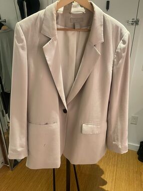 H&M Pale khaki Single-Button Blazer